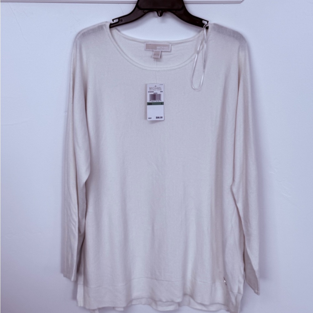 Women's Michael Kors Cream Top Large